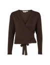 Sadie Wrap Blouse - Chocolate torte