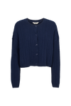 Selem Cable Cardigan - Navy