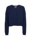 Selem Cable Cardigan - Navy