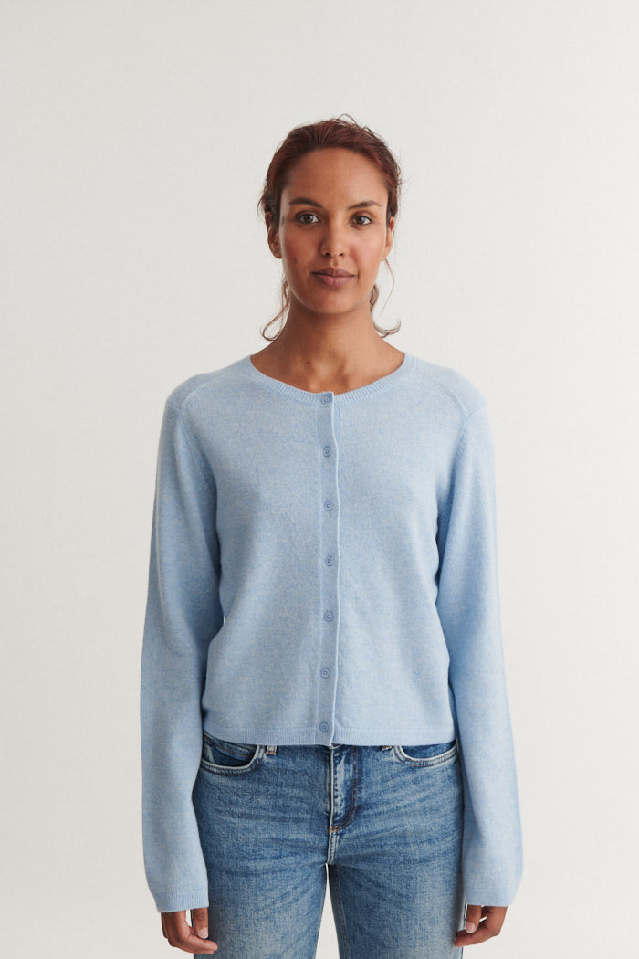 Basic Apparel Selem Cardigan Cardigans 038 Light Blue