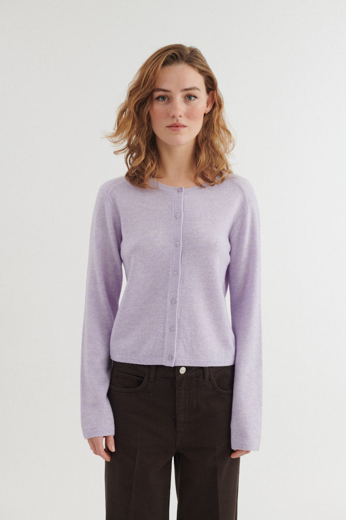 Basic Apparel Selem Cardigan Cardigans 903 Violet Tulip