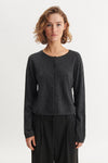 Selem Cardigan - Dark Grey Mel.