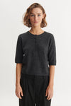 Selem Granddad Tee - Dark Grey Mel.