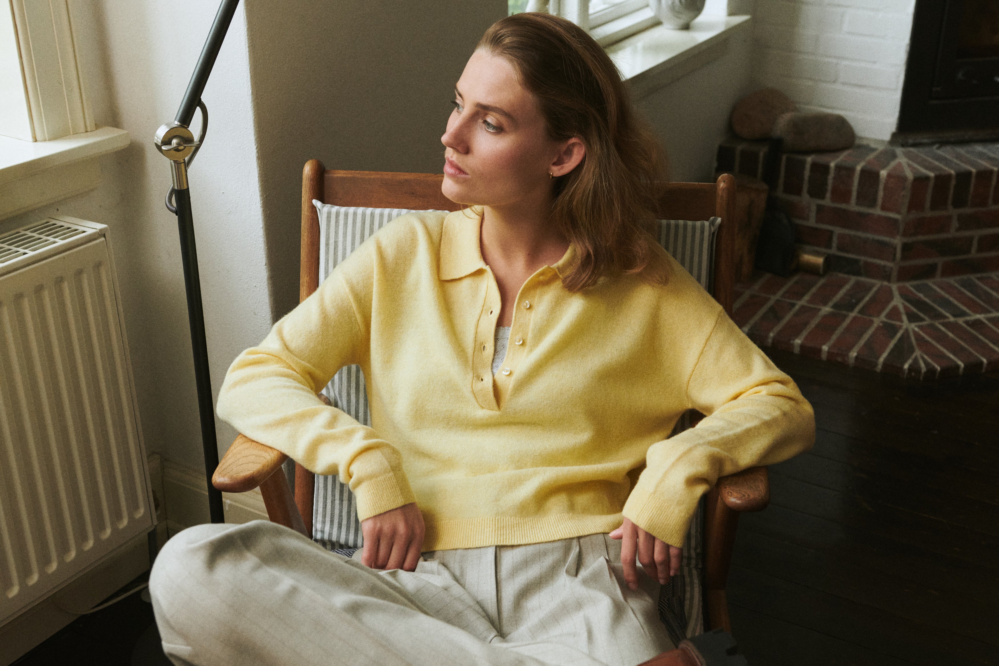 Basic Apparel Selem Polo Sweaters 878 Sunlight