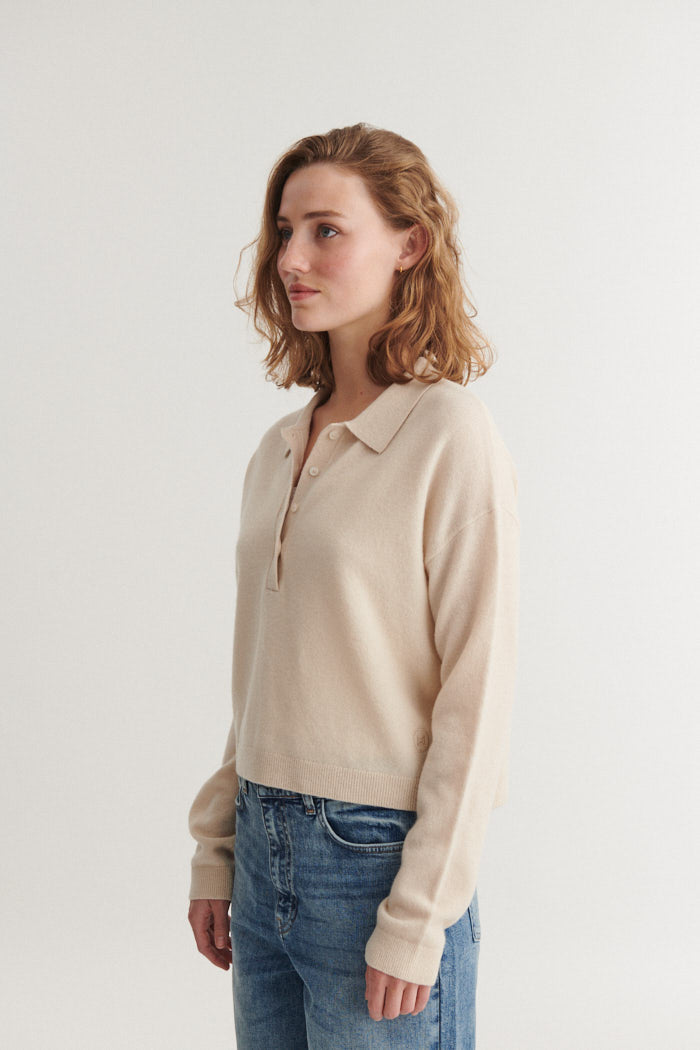 Basic Apparel Selem Polo Sweaters 883 Moonbeam