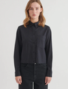 Silje Cropped Shirt - Black