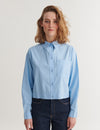 Silje Cropped Shirt - Frozen fjord