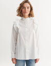 Silje Frill Shirt - Bright White