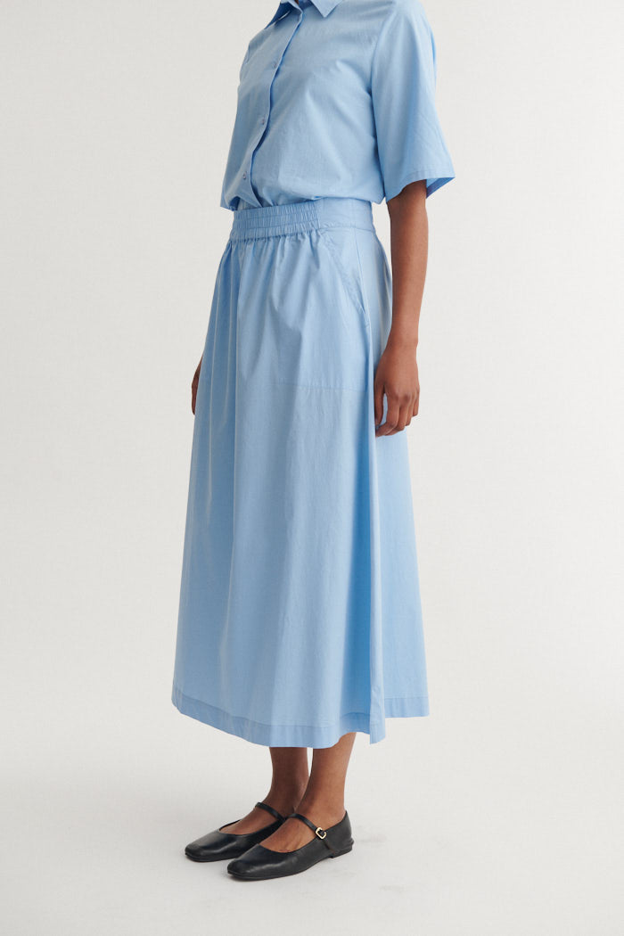 Basic Apparel Silje Long Skirt Nederdele 772 Frozen fjord