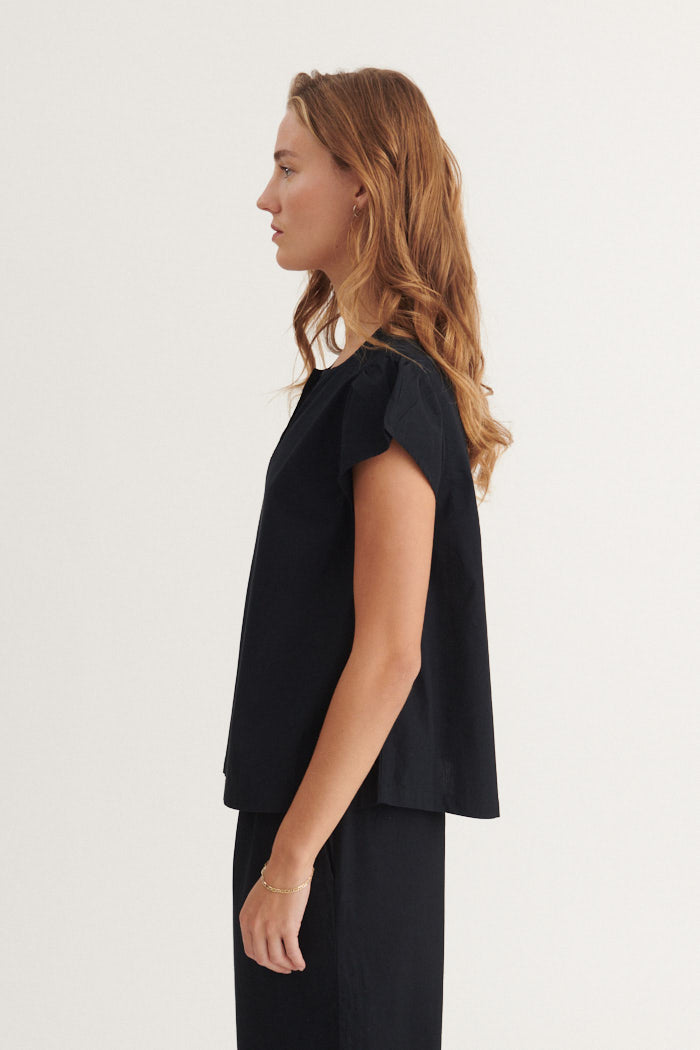 Basic Apparel Silje SS Top Toppe 001 Black