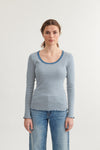 Silma LS Tee - Copen blue / Birch