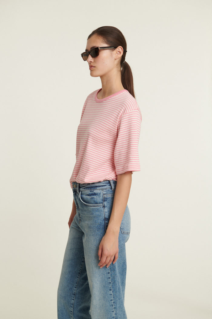 Basic Apparel Silma SS Tee T-shirts 773 Conch shell / birch