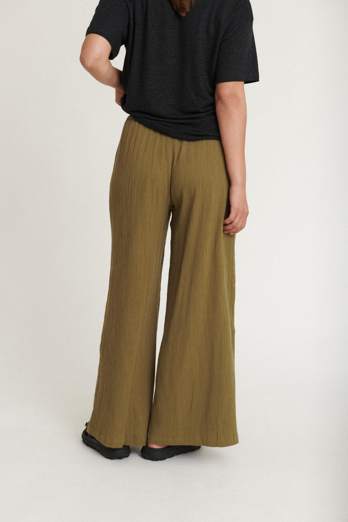 Basic Apparel Simone Loose Pants Bukser 663 Martini Olive