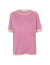 Soya SS Mini Stripe - Birch / Purple Orchid