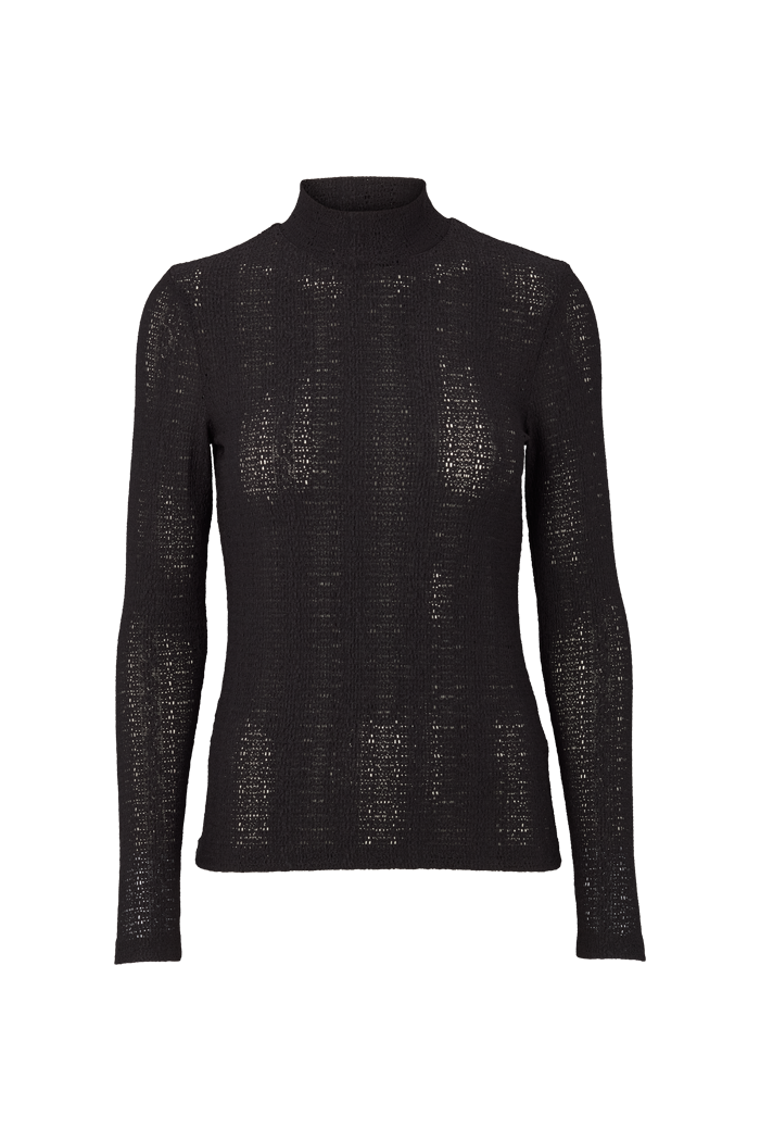 Basic Apparel Suvi T-neck T-shirts 001 Black