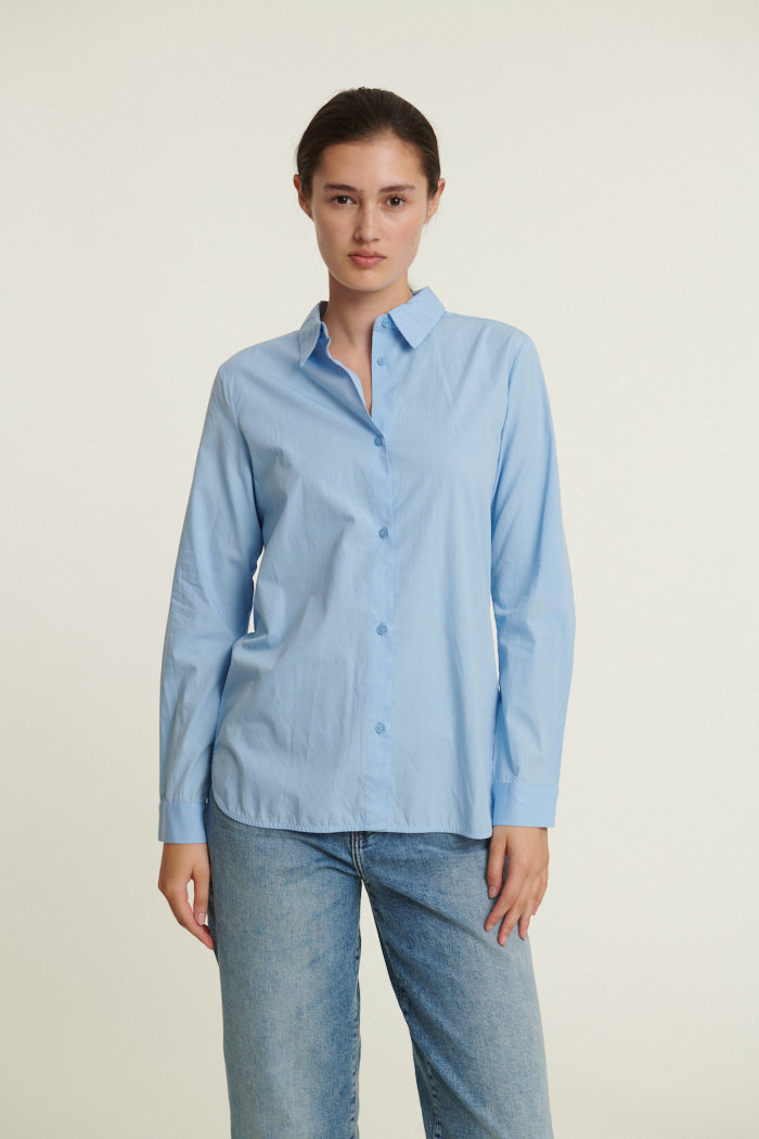 Basic Apparel Vilde Classic Shirt Skjorter 772 Frozen fjord