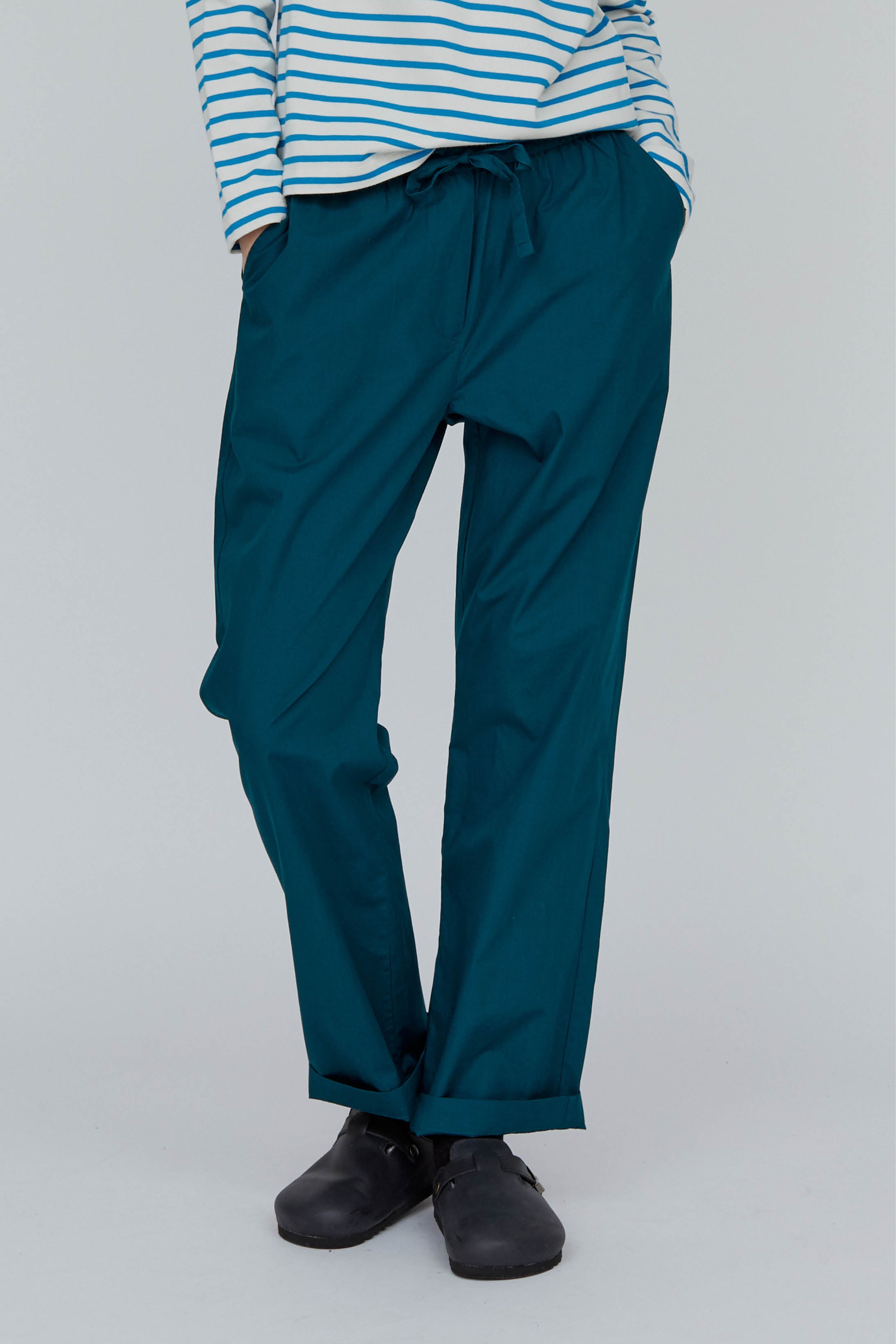 Basic Apparel Vilde Pants Bukser 609 Deep Teal