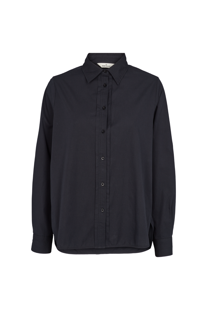Basic Apparel Vilde Pleat Shirt Skjorter 001 Black