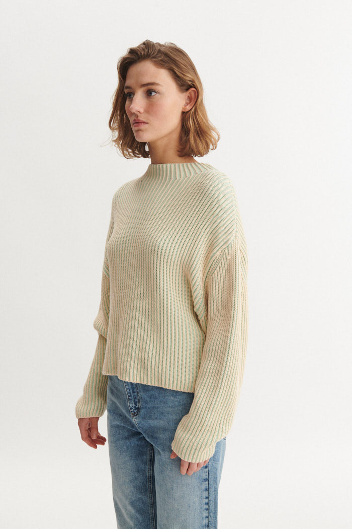 Basic Apparel Winie 2 Colored Sweaters 775 Gossamer green / birch