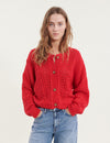 Winie Cardigan - High Risk Red