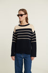 Winie O-Neck N. Stripe - Sky captain / birch