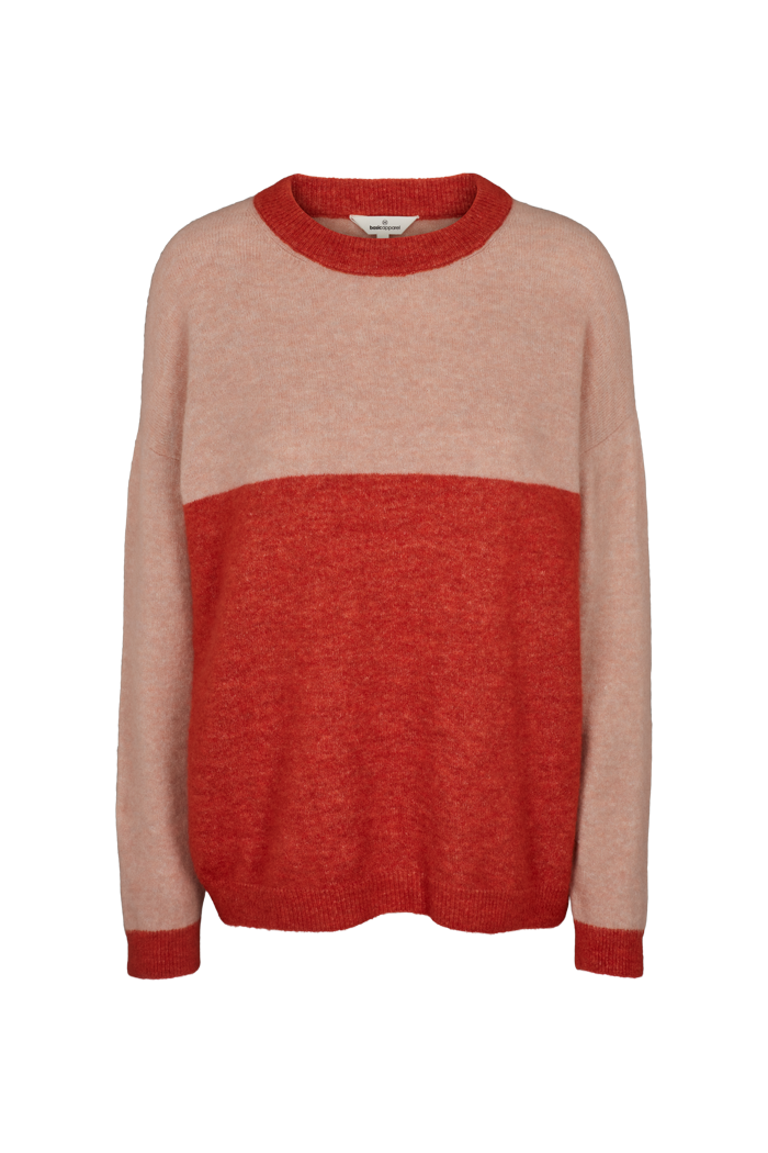 Basic Apparel Claudine Sweater Sweaters 479 Spicy Orange/Rugby Tan