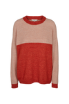 Claudine Sweater - Spicy Orange/Rugby Tan