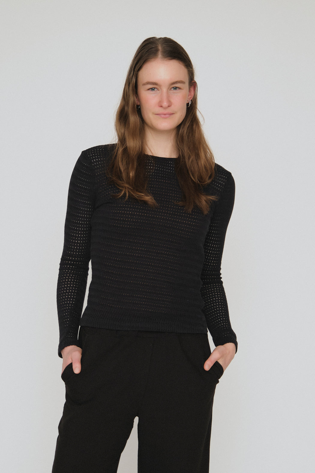 Basic Apparel Karla LS Tee T-shirts 001 Black