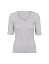 Ludmilla V-Neck - Light Grey Mel.