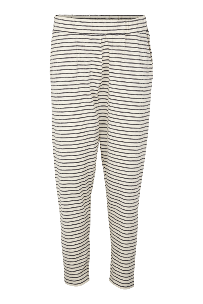 Basic Apparel Saga Pants GOTS Bukser 029 Whisper White/Black